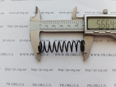 Пружина сжатия 1,5 х 15 х 56,5 (Артикул: G1836)