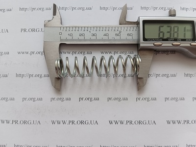 Пружина сжатия 1,8 х 16,8 х 63,5 (Артикул: G1904)