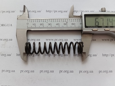 Пружина сжатия 2 х 15 х 67 (Артикул: G1907)