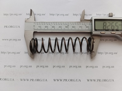 Пружина стиснення 2 х 21,8 х 82,5 (Артикул: G1913)