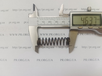 Пружина на сжатие 1,4 х 12,5 х 46 (Артикул: G1921) Пружина на сжатие 1,4 х 12,5 х 46 (Артикул: G1921)