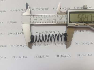 Пружина стиснення 1,4 х 13 х 56,5 (Артикул: G1923)