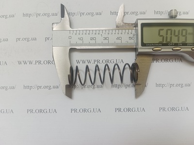 Пружина сжатия 1,2 х 16 х 50,5 (Артикул: G1927)