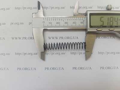 Пружина стиснення 0,8 х 9 х 52 (Артикул: G1943)