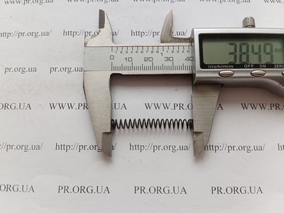 Пружина стиснення 0,6 х 5 х 38,5 (Артикул: G1949)