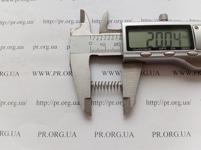 Пружина сжатия 0,6 х 6 х 20 (Артикул: G1950)
