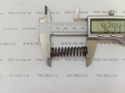 Пружина сжатия 1,6 х 12 х 42 (Артикул: G2004)