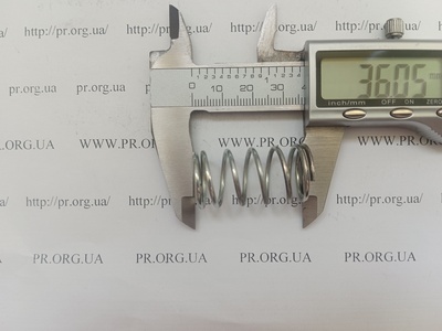 Пружина сжатия 1,6 х 18,8 х 36 (Артикул: G2005)