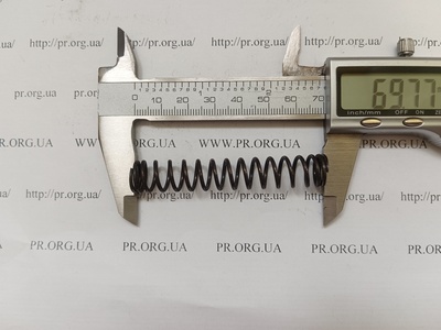 Пружина стиснення 1,4 х 12 х 69,5 (Артикул: G2019)