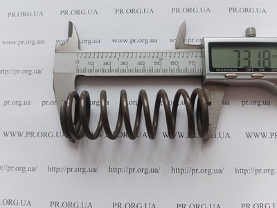 Пружина стиснення 3 х 26,5 х 73 (Артикул: G2037)