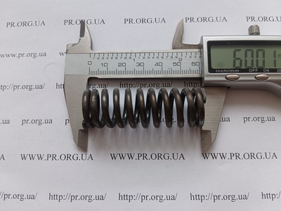 Пружина сжатия 3 х 20 х 60 (Артикул: G2046)