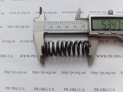 Пружина стиснення 2,5 х 17,5 х 53 (Артикул: G2077)