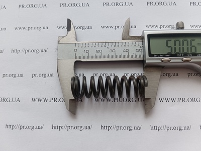 Пружина сжатия 2,5 х 16 х 50 (Артикул: G2080)