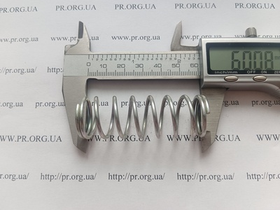 Пружина сжатия 2 х 21,5 х 60 (Артикул: G2093)