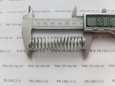 Пружина сжатия 2 х 18 х 69 (Артикул: G2097)