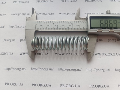 Пружина стиснення 2 х 18 х 68,5 (Артикул: G2098)