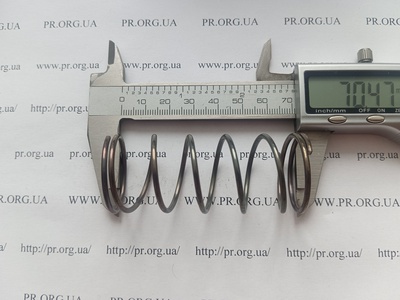Пружина стиснення 2 х 29 х 70 (Артикул: G2106)