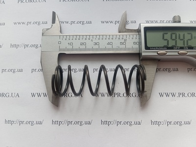 Пружина сжатия 2 х 22 х 59 (Артикул: G2113)