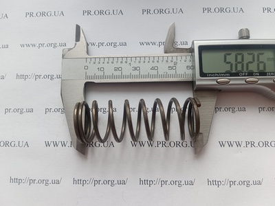 Пружина сжатия 2 х 22 х 58 (Артикул: G2114)