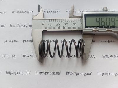 Пружина сжатия 2 х 21 х 46 (Артикул: G2117)