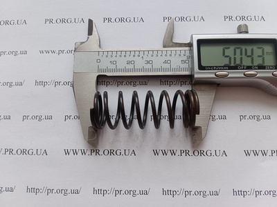 Пружина сжатия 2 х 20 х 50,5 (Артикул: G2122)