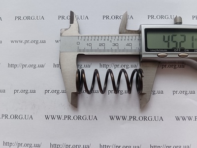 Пружина сжатия 2 х 18 х 45 (Артикул: G2131)