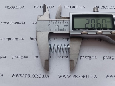 Пружина сжатия 0,8 х 9,2 х 20,5 (Артикул: G2158)