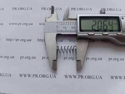 Пружина стиснення 0,8 х 8 х 20,5 (Артикул: G2159)