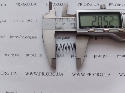 Пружина сжатия 0,7 х 7,2 х 20,5 (Артикул: G2162)
