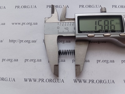 Пружина стиснення 0,6 х 5,4 х 15,5 (Артикул: G2166)