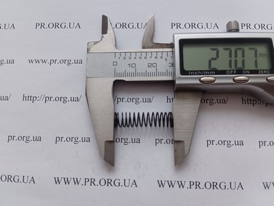 Пружина сжатия 0,6 х 7,2 х 27 (Артикул: G2167)