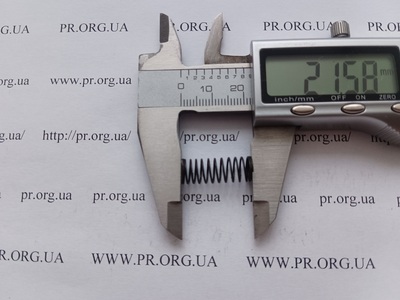 Пружина сжатия 0,6 х 8 х 21 (Артикул: G2168)