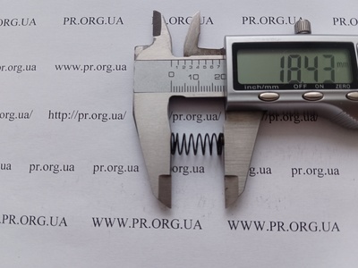 Пружина сжатия 0,6 х 8 х 18 (Артикул: G2169)