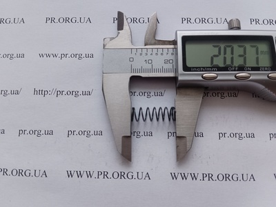 Пружина сжатия 0,6 х 7 х 20 (Артикул: G2171)