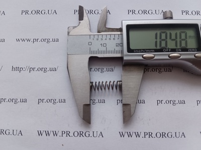 Пружина сжатия 0,6 х 5,8 х 18 (Артикул: G2172)