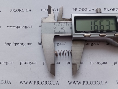 Пружина стиснення 0,5 х 6 х 16,5 (Артикул: G2174)