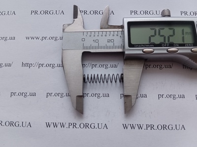Пружина стиснення 0,5 х 6 х 25 (Артикул: G2177)