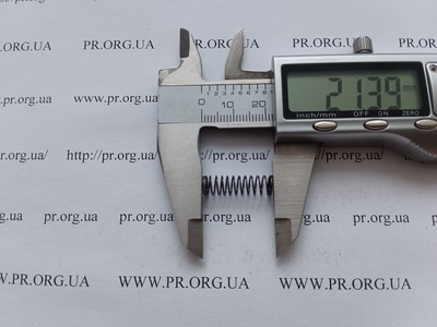 Пружина сжатия 0,5 х 6,5 х 21 (Артикул: G2178)