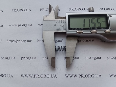 Пружина стиснення 0,5 х 6 х 11,5 (Артикул: G2181)