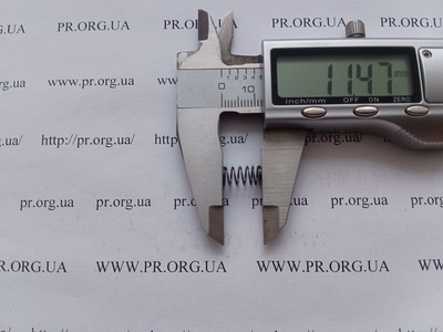 Пружина стиснення 0,5 х 6 х 11,4 (Артикул: G2182)
