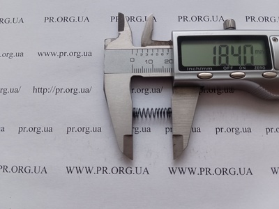Пружина стиснення 0,5 х 5 х 18,5 (Артикул: G2183)