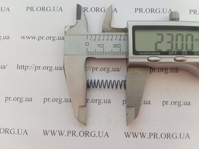 Пружина на сжатие 0,6 х 5,5 х 23 (Артикул: G2184)