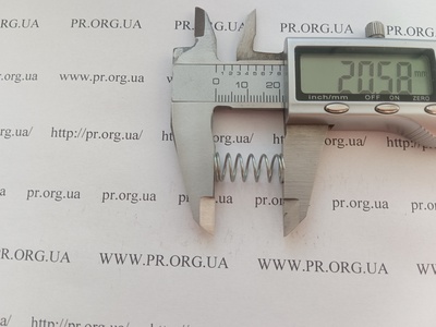 Пружина сжатия 0,8 х 9 х 20,5 (Артикул: G2186)