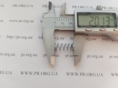 Пружина стиснення 0,8 х 8 х 20 (Артикул: G2187)