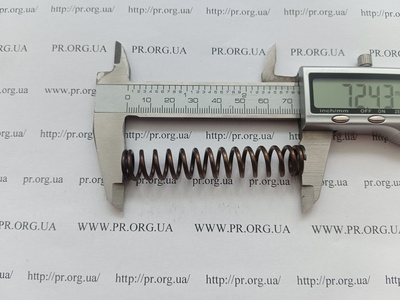 Пружина сжатия 1,8 х 13 х 72,5 (Артикул: G2193)