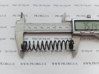 Пружина сжатия 1,8 х 15 х 75 (Артикул: G2197)