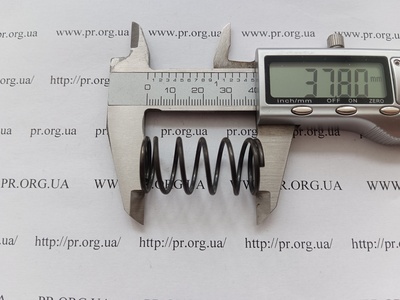 Пружина стиснення 1,6 х 19 х 37,5 (Артикул: G2204)
