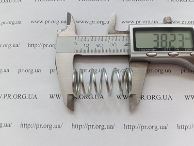 Пружина стиснення 1,6 х 19 х 38 (Артикул: G2216)