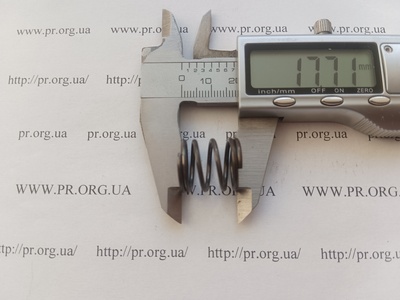 Пружина стиснення 1,5 х 16,7 х 17,5 (Артикул: G2223)