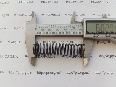 Пружина сжатия 1,5 х 15,4 х 60 (Артикул: G2226)